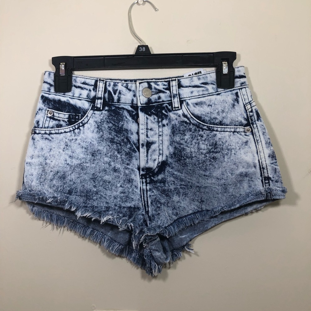Top shop denim shorts size 2